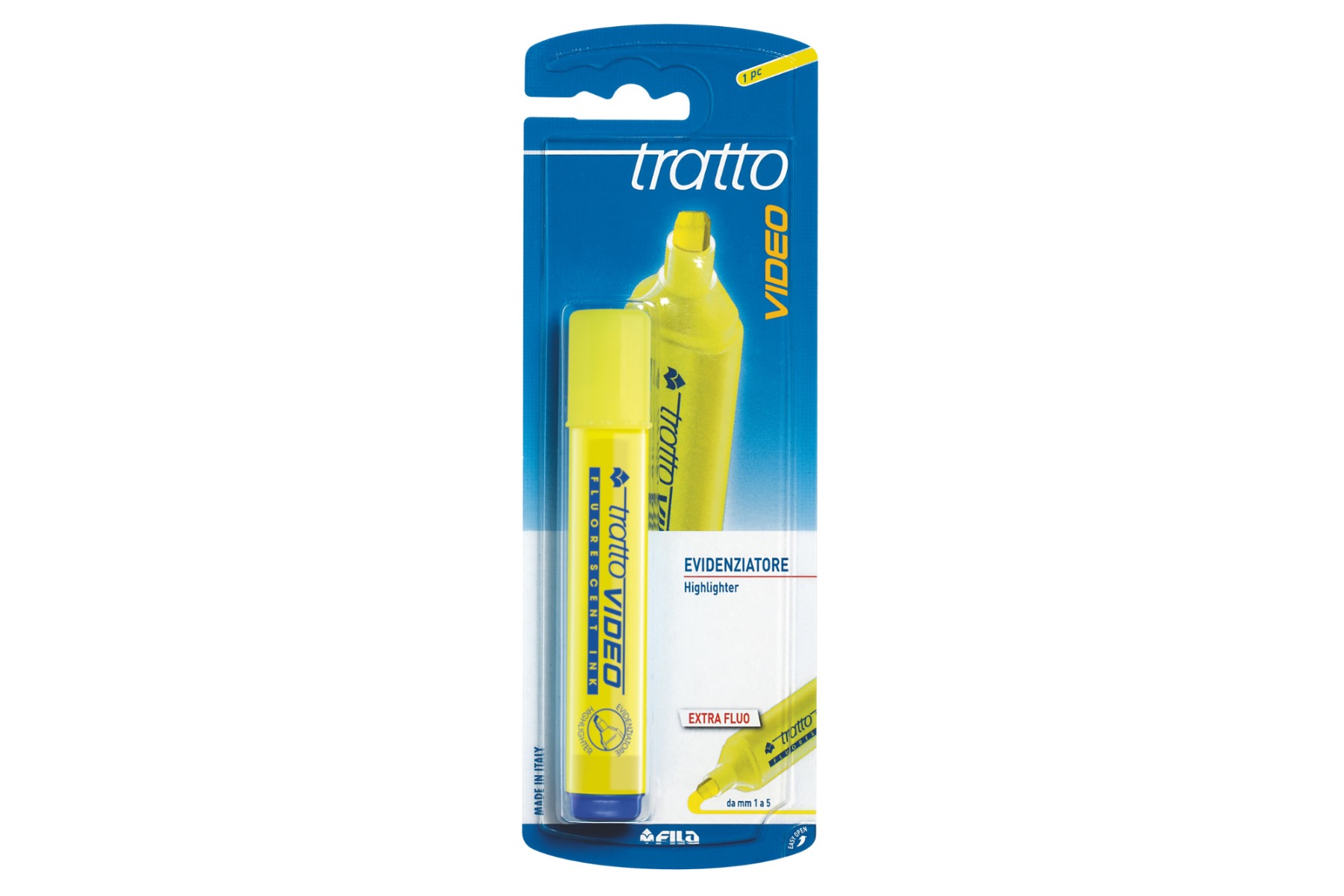 TRATTO - EVIDENZIATORE TRATTO VIDEO GIALLO