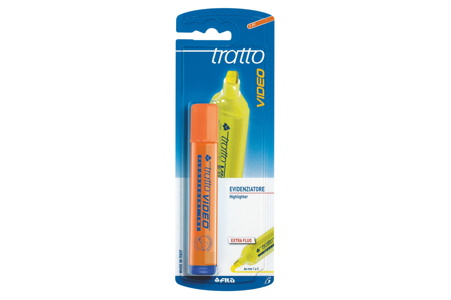 TRATTO - EVIDENZIATORE TRATTO VIDEO ARANCIONE