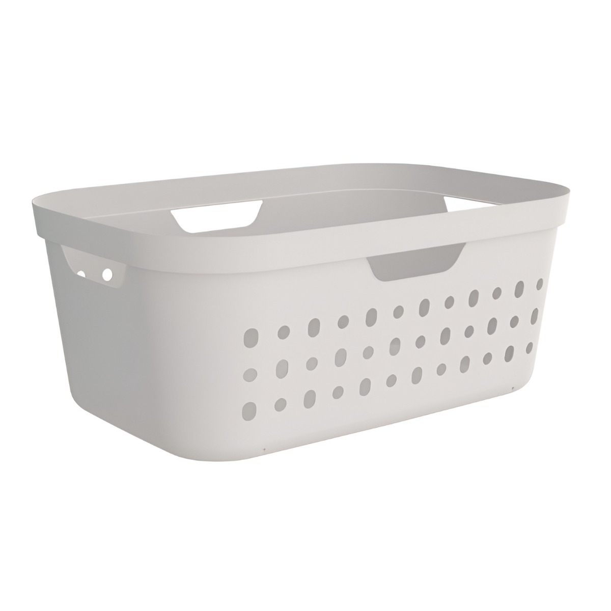 CESTA PORTABIANCHERIA JONA BIANCO 56.6X38.5 H. 23.3CM 39LT  