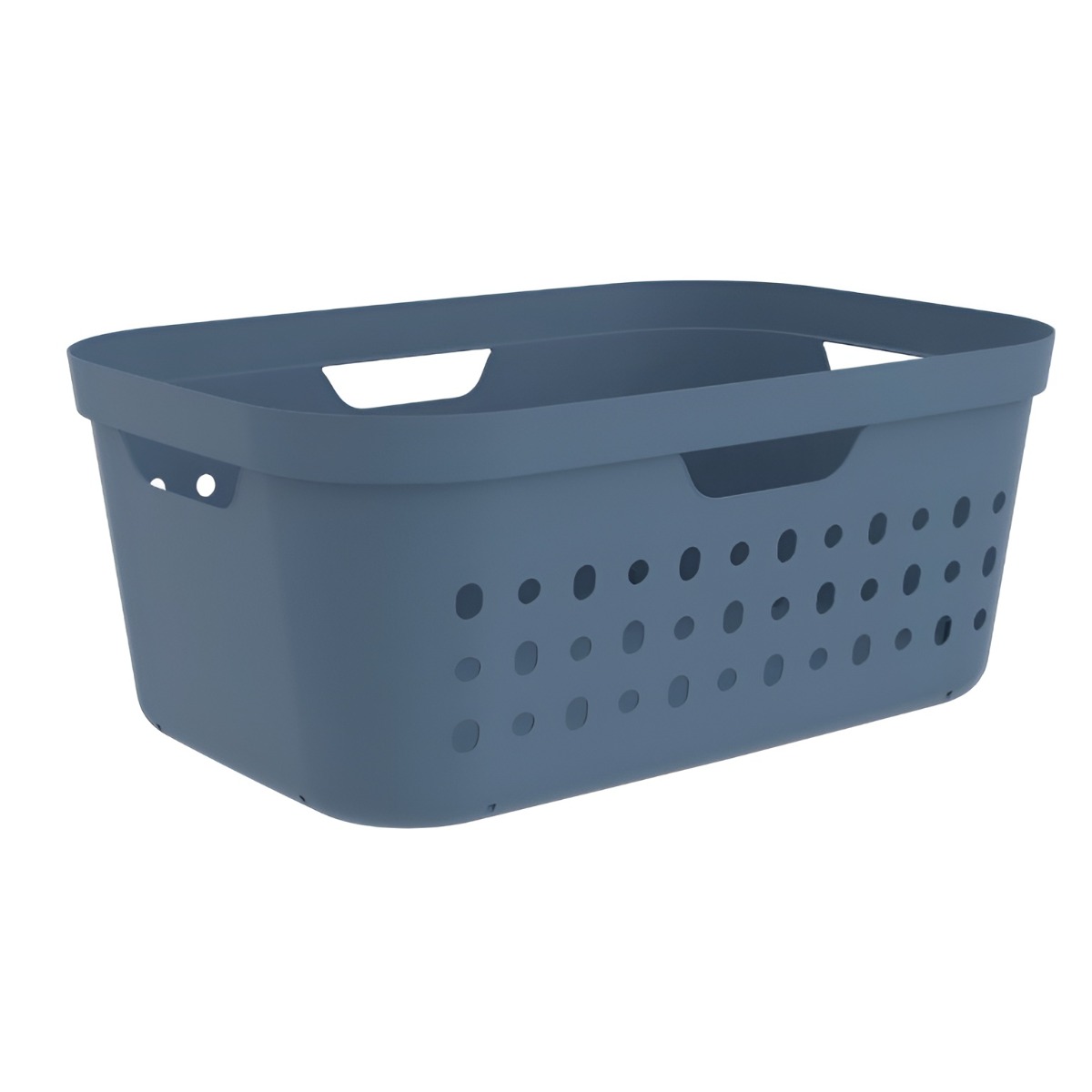 CESTA PORTABIANCHERIA JONA BLU ORIZZONTE 56.6X38.5 H. 23.3CM 39LT