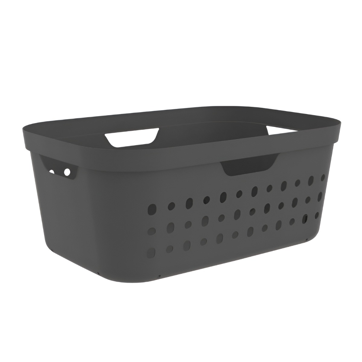 CESTA PORTABIANCHERIA JONA ANTRACITE 56.6X38.5 H. 23.3CM 39LT