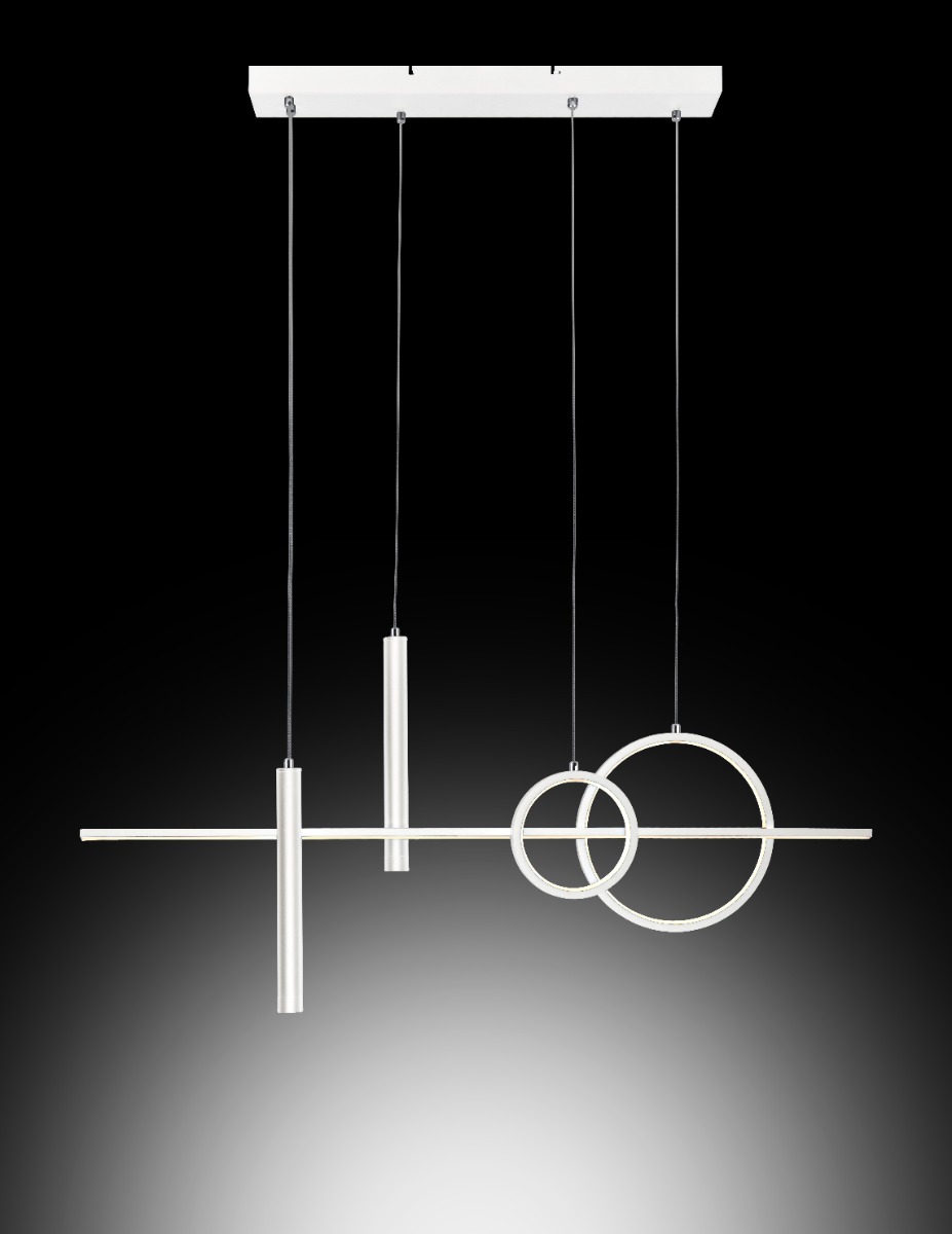 LAMPADARIO A LED LESLIE BIANCO H 120CM - 36W 4000K