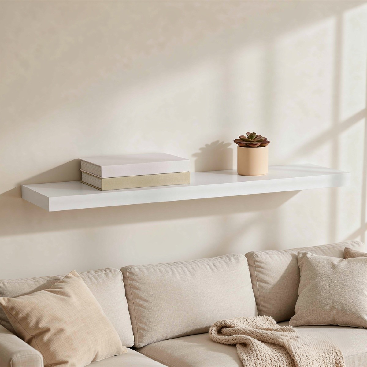 MENSOLA A MURO FIXY IN MDF CM 80X23.5 NERO
