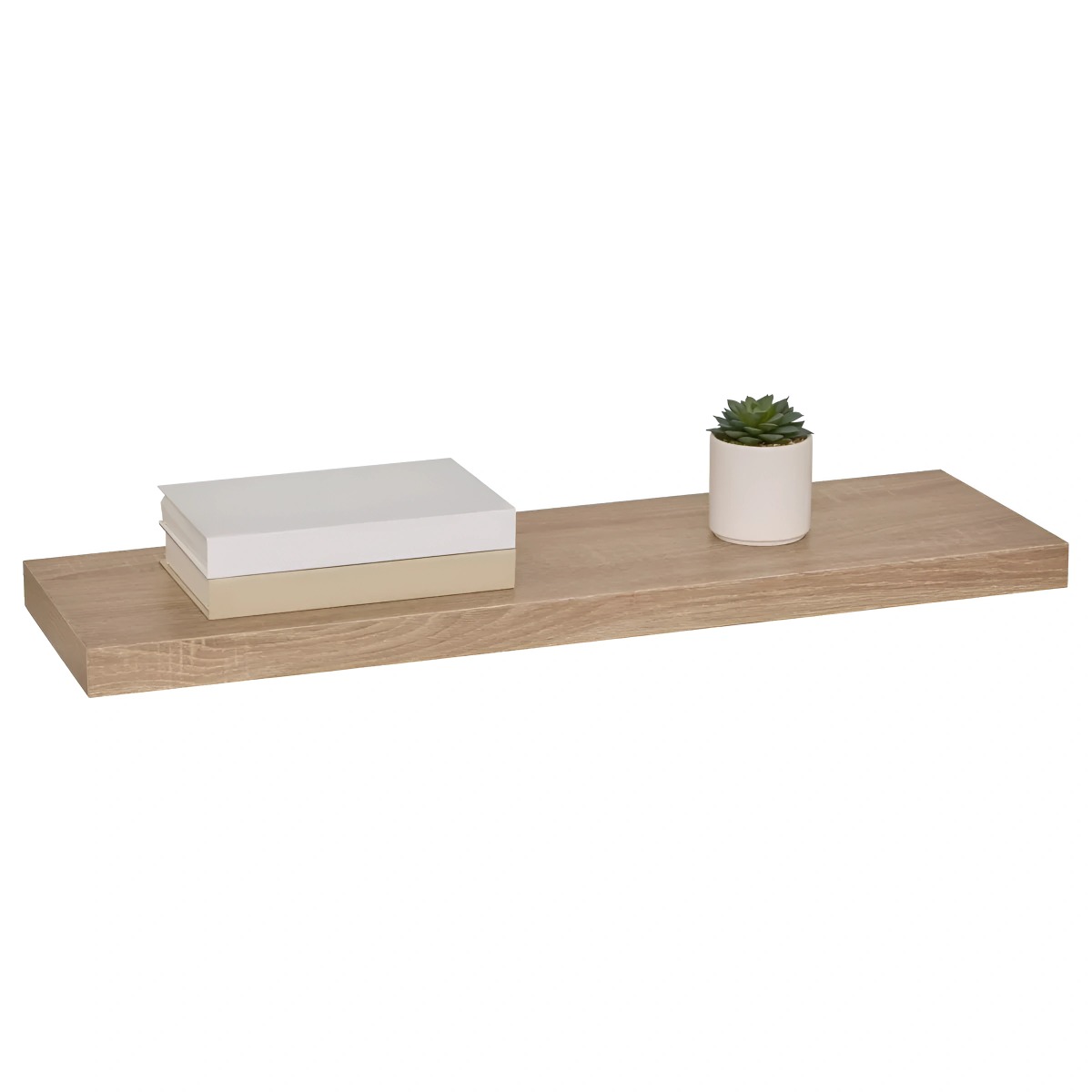 MENSOLA A MURO FIXY IN MDF CM 80X23.5 ROVERE NATURALE