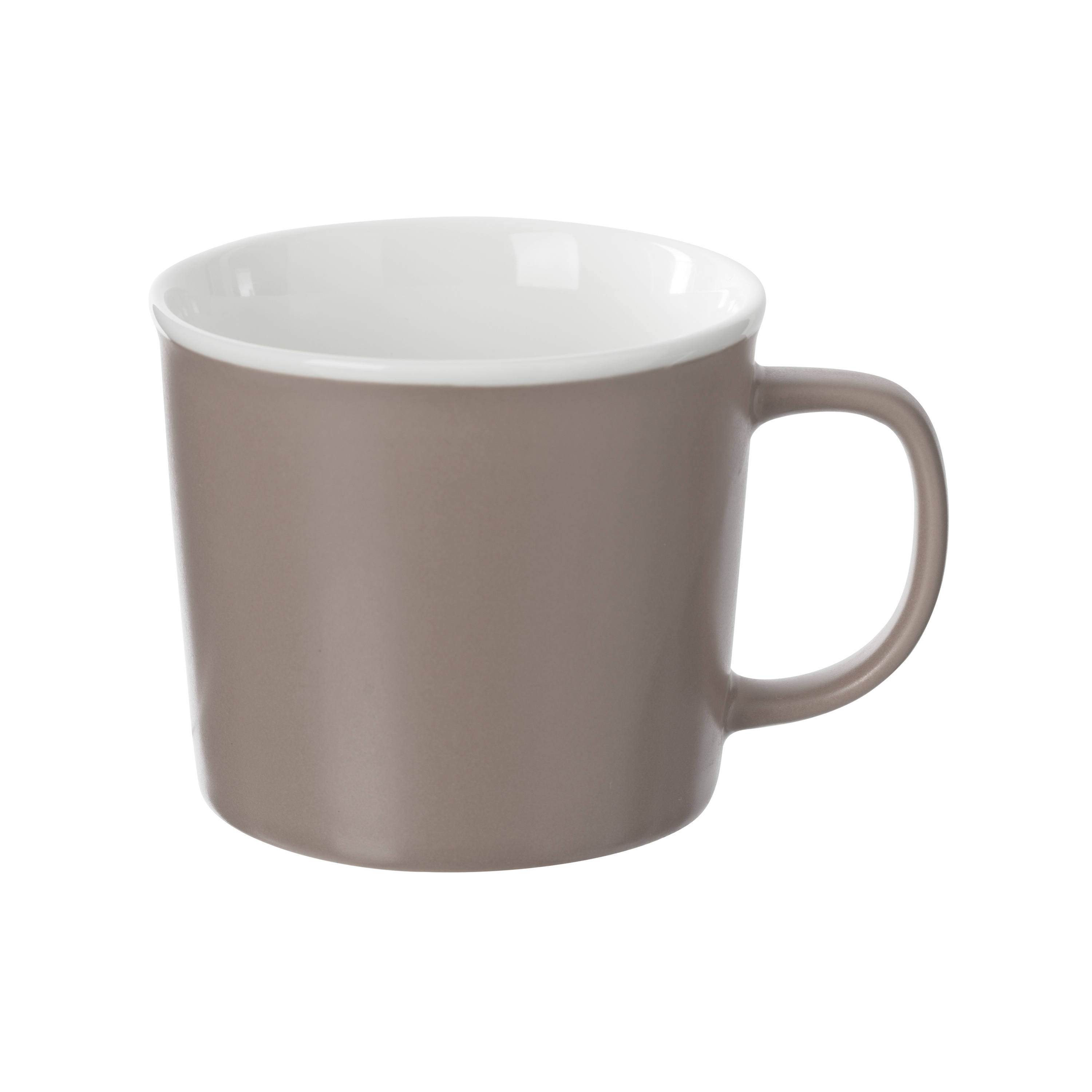 TAZZA CON MANICO IN PORCELLANA LINEA NATURE 38CL TORTORA