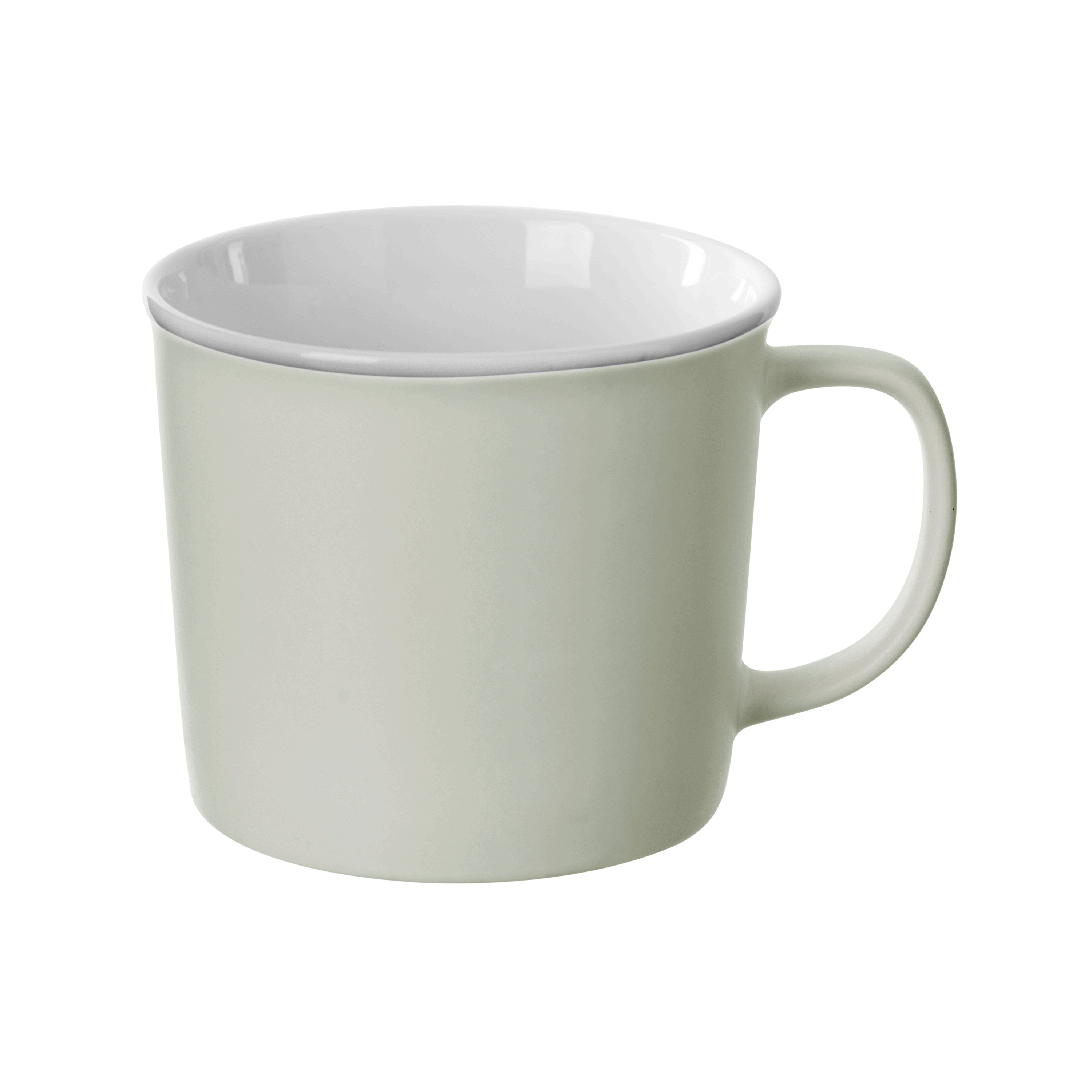 TAZZA CON MANICO IN PORCELLANA LINEA NATURE 38CL GRIGIO CHIARO