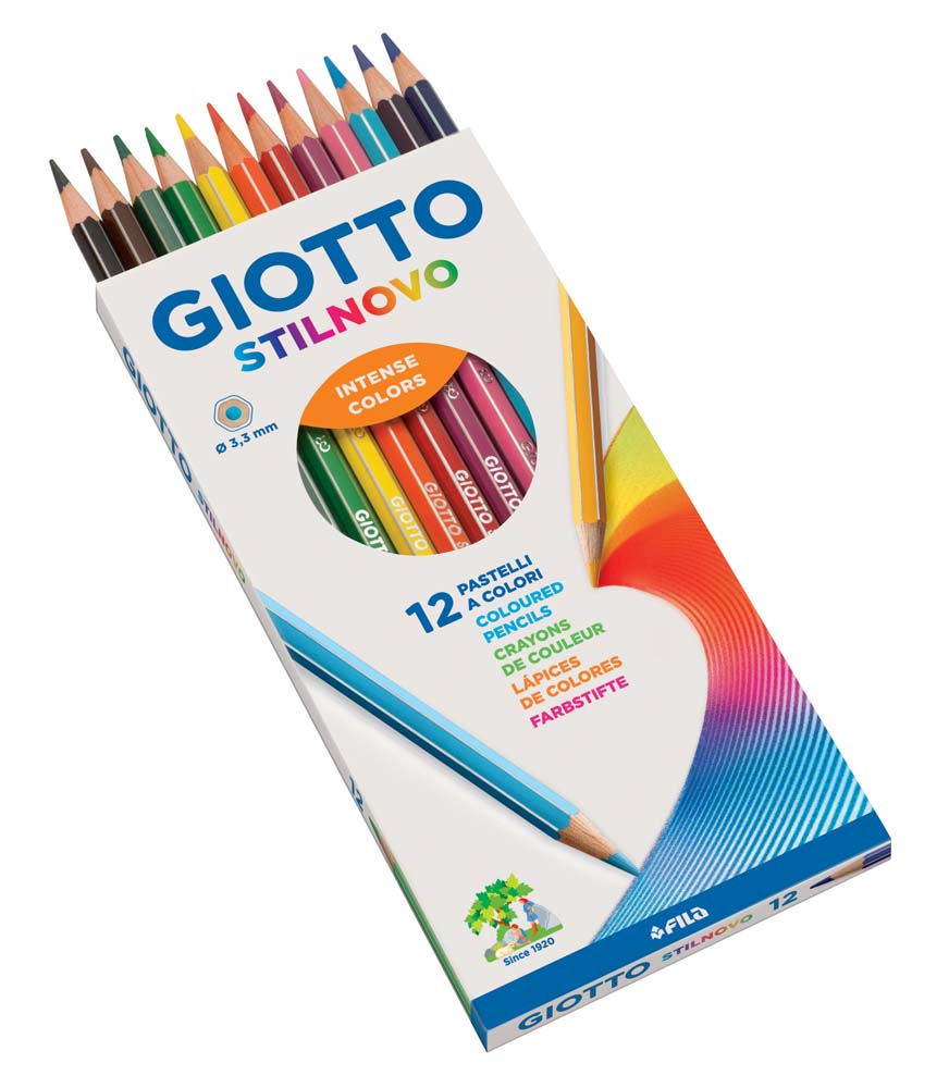 GIOTTO - GIOTTO STILNOVO CON 12 PASTELLI COLORATI