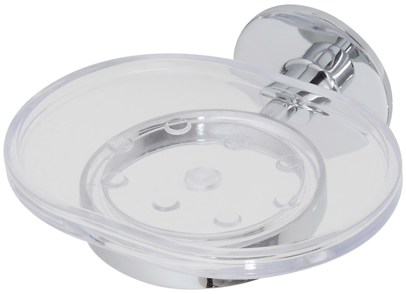 LINEA IDEA - PORTASAPONE IN ACCIAIO CROMATO E ABS