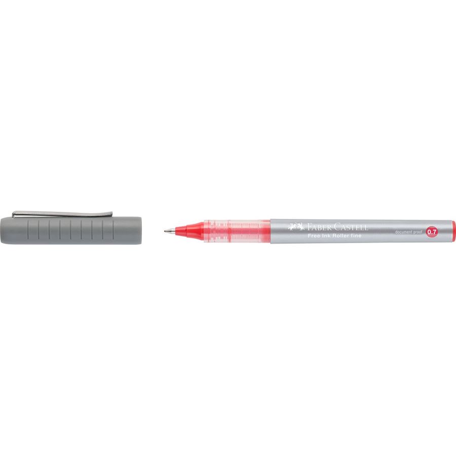 FABER CASTELL - PENNA FREE INK ROLLER FINE ROSSA