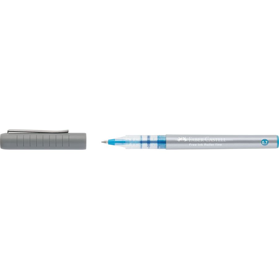 FABER CASTELL - PENNA FREE INK ROLLER FINE AZZURRO