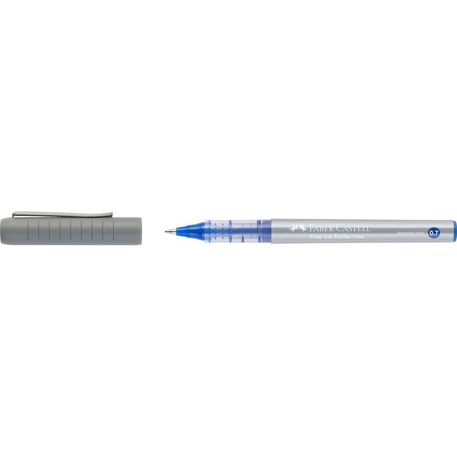 FABER CASTELL - PENNA FREE INK ROLLER FINE BLU
