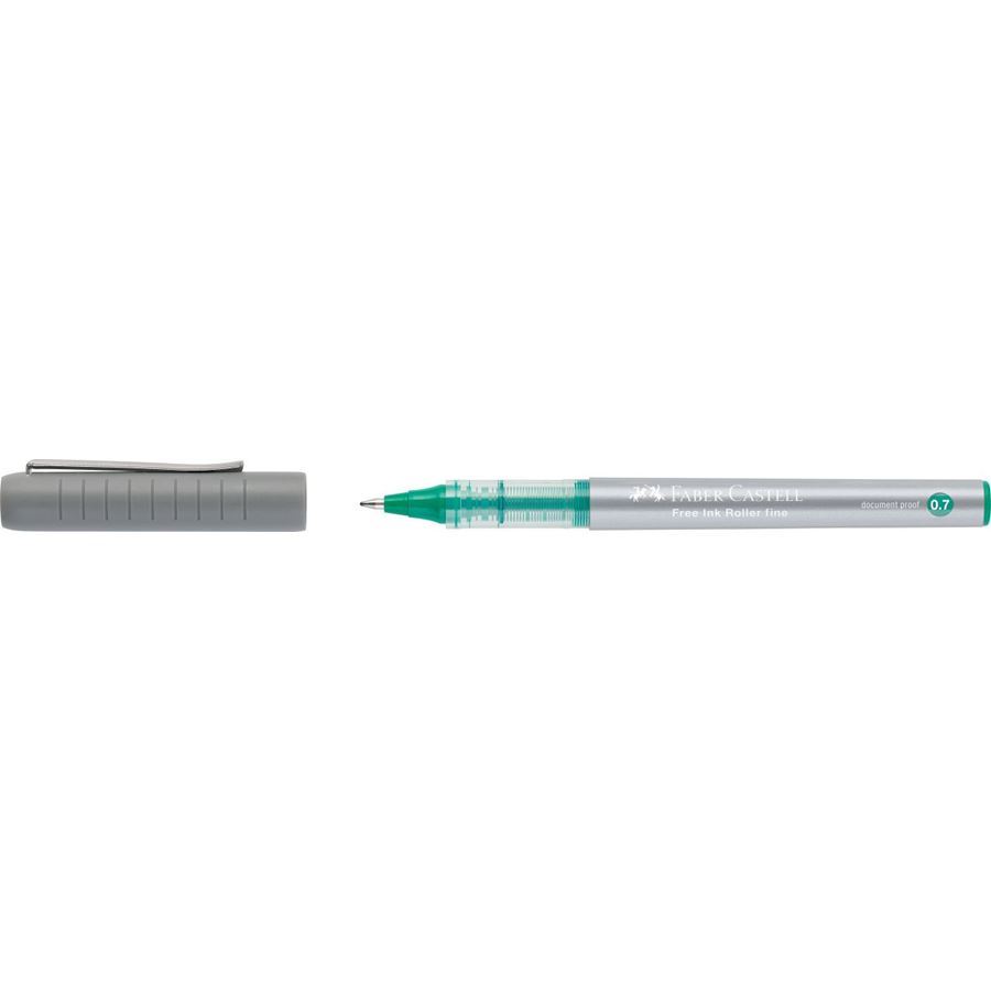 FABER CASTELL - PENNA FREE INK ROLLER FINE VERDE