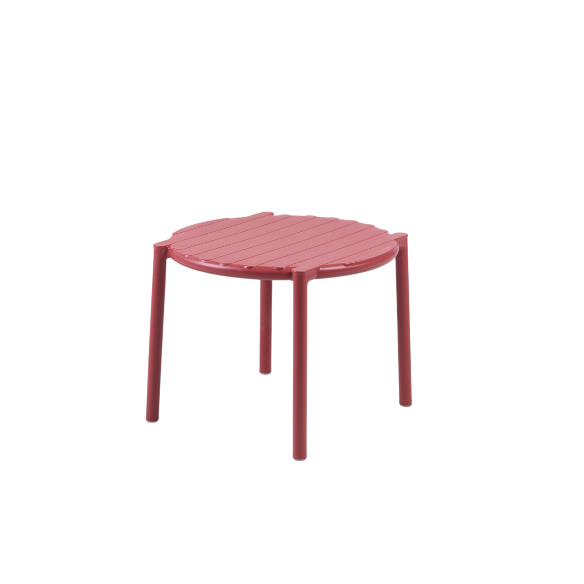 NARDI OUTDOOR - TAVOLINO MOD.DOGA DIAM CM 49,5 POLIPROPILENE MARSALA