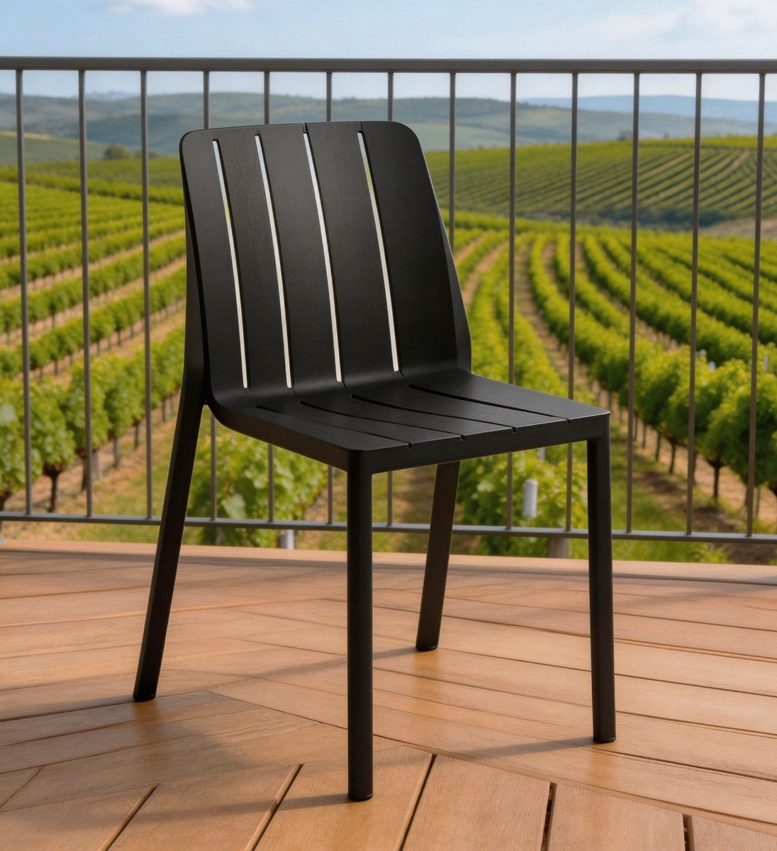 NARDI OUTDOOR - SEDIA MOD. TIBERINA BISTROT ANTRACITE