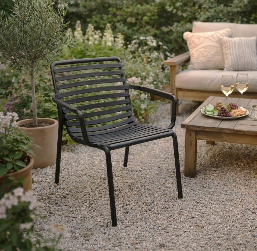 NARDI OUTDOOR - SEDIA MOD. DOGA RELAX ANTRACITE