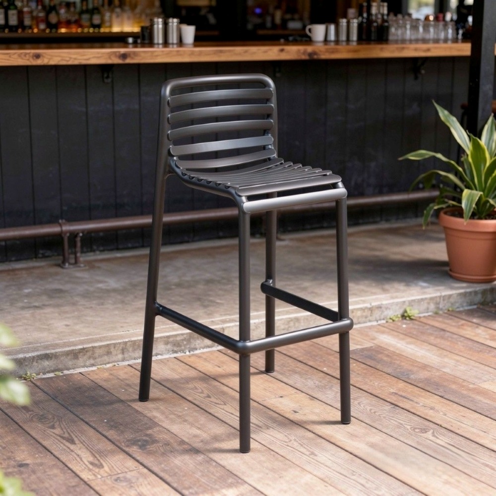 NARDI OUTDOOR - SGABELLO DOGA STOOL ANTRACITE