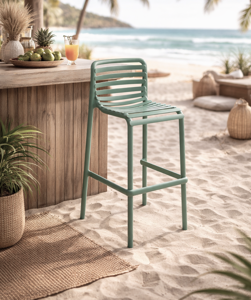NARDI OUTDOOR - SGABELLO DOGA STOOL MENTA