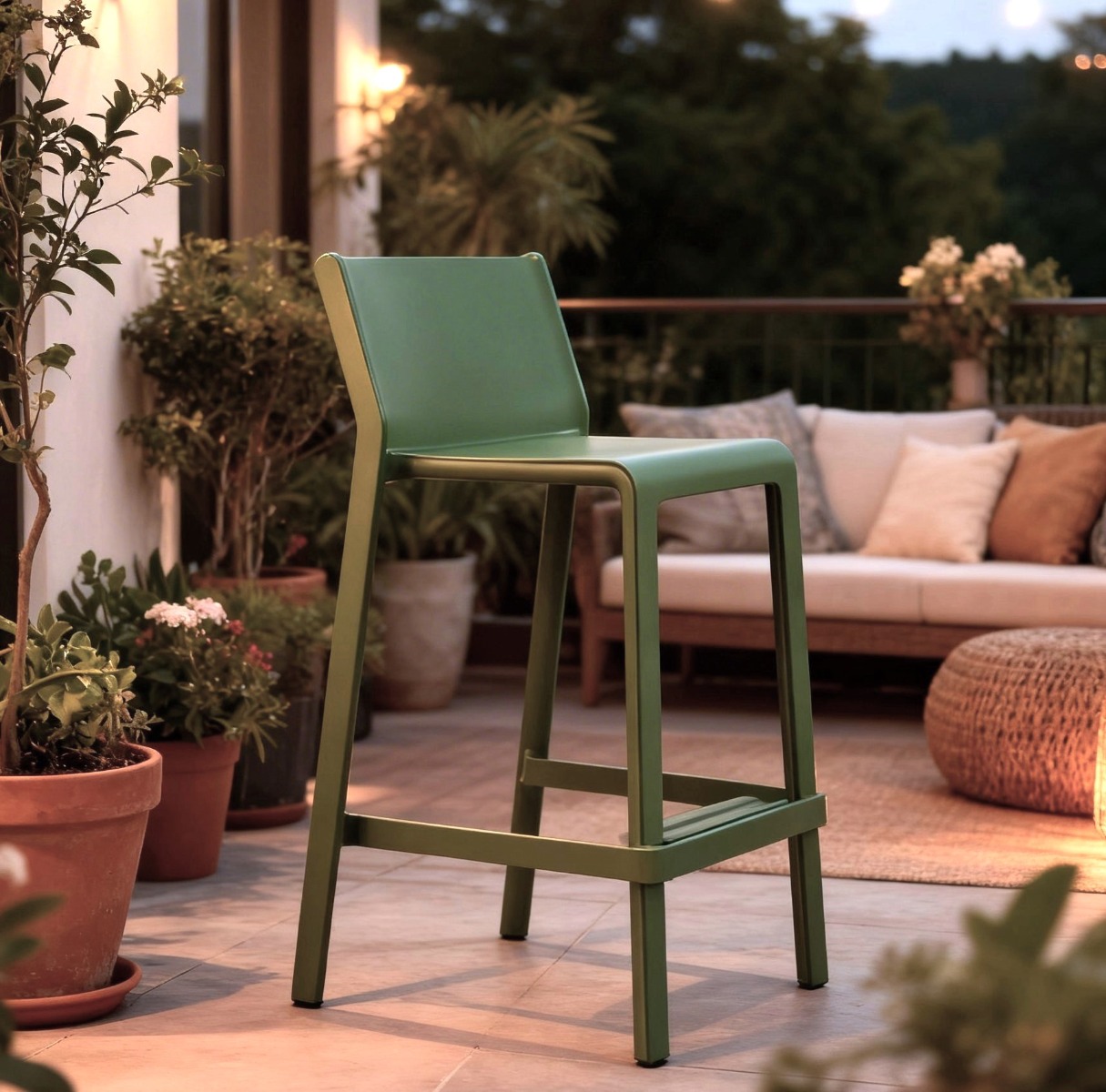 NARDI OUTDOOR - SGABELLO TRILL STOOL MINI AGAVE
