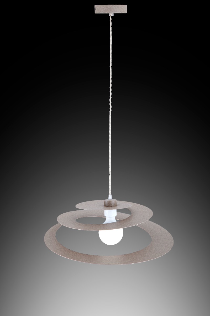 LAMPADARIO SPIRALE SABBIA 50X130CM - 1XE27 MAX 42W