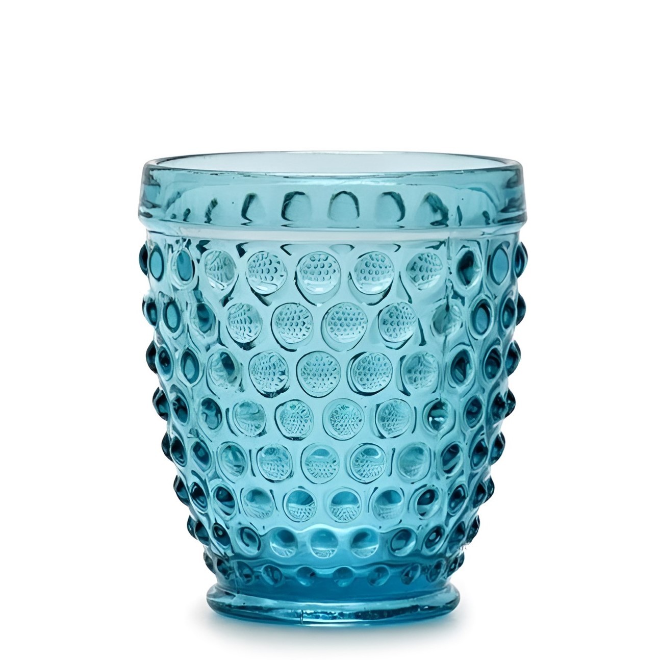 BICCHIERE DA ACQUA LINEA IBIZA IN VETRO TURCHESE 300ML
