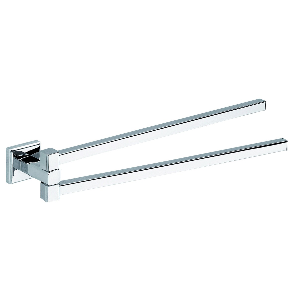 LINEA COLORADO - PORTA ASCIUGAMANI A SNODO IN ACCIAIO INOX E CROMALL CROMATO