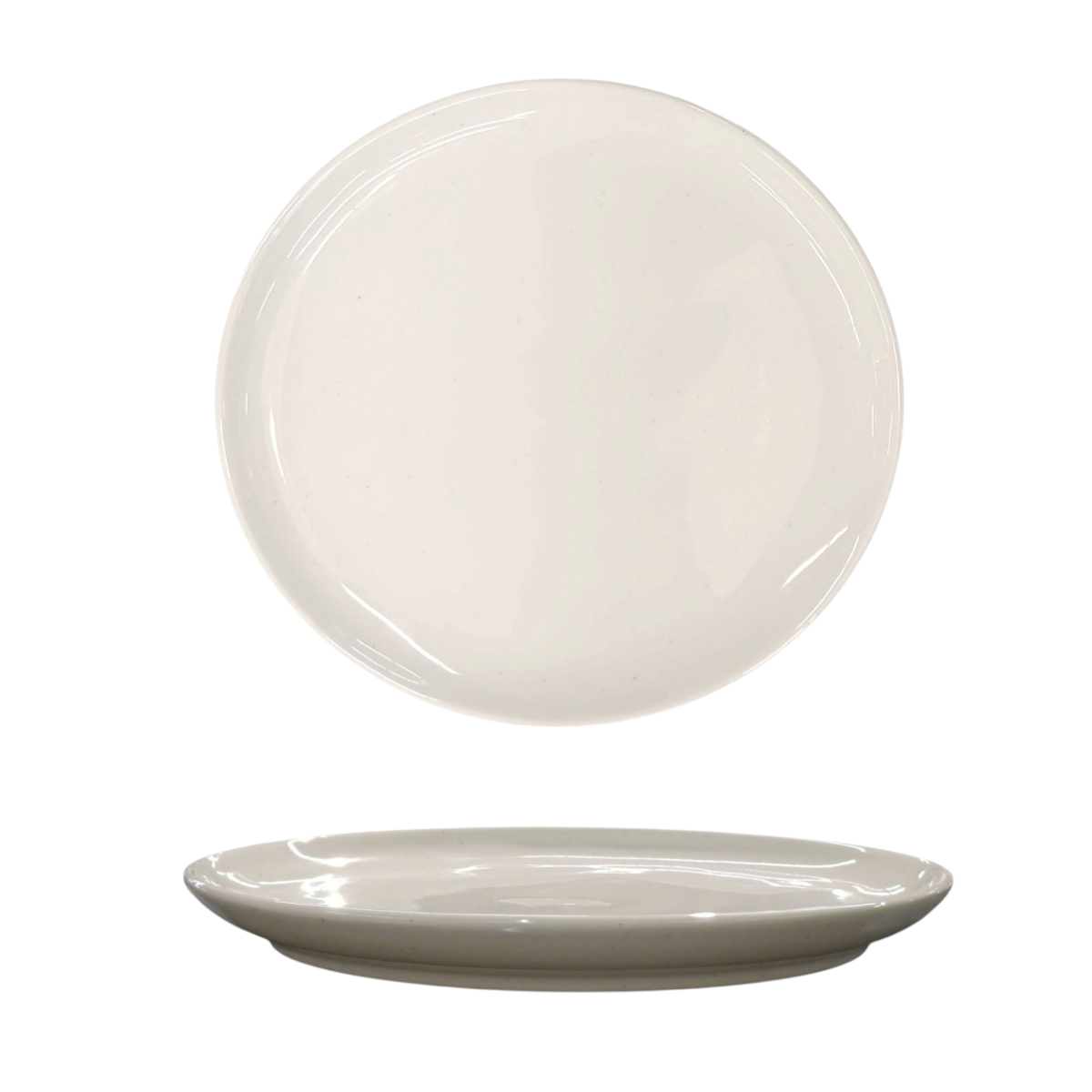 PIATTO DESSERT IN CERAMICA LINEA FONT DIAM. 21CM BEIGE