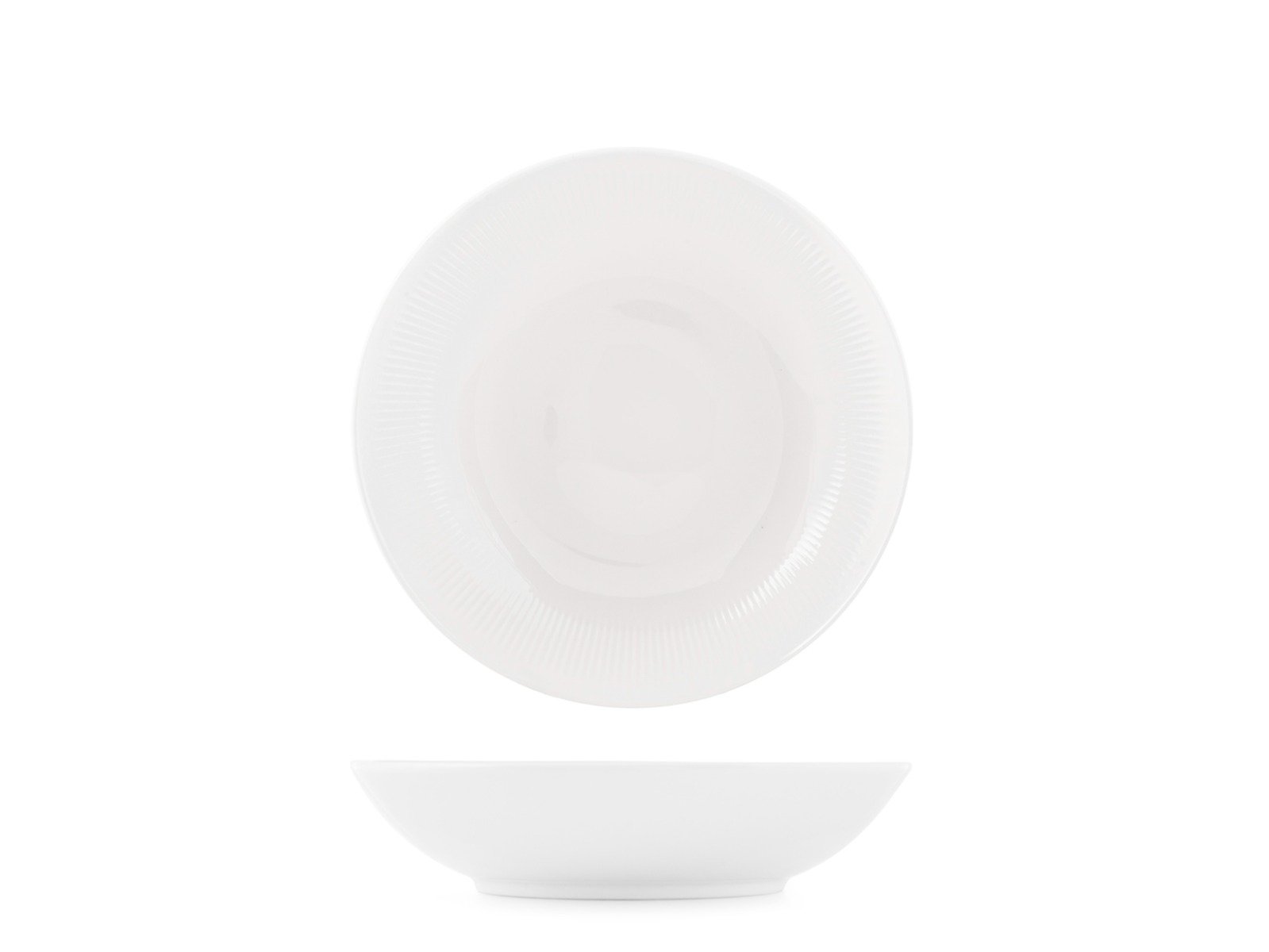 PIATTO FONDO CAPITAL IN PORCELLANA NEW BONE CHINA BIANCO DIAM. 19CM