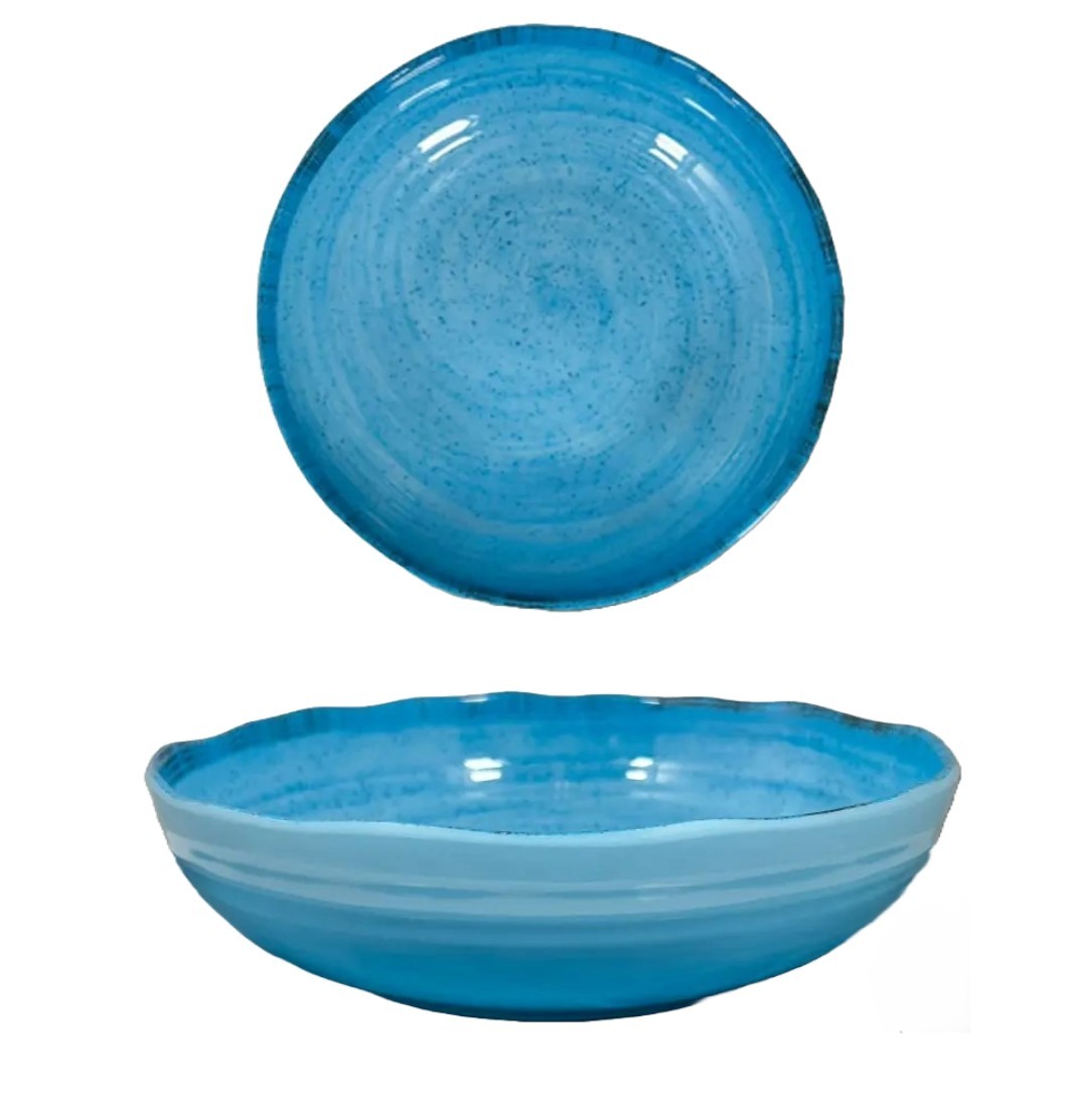 PIATTO FONDO IN MELAMINA BLU PEPPER DIAM. 20CM