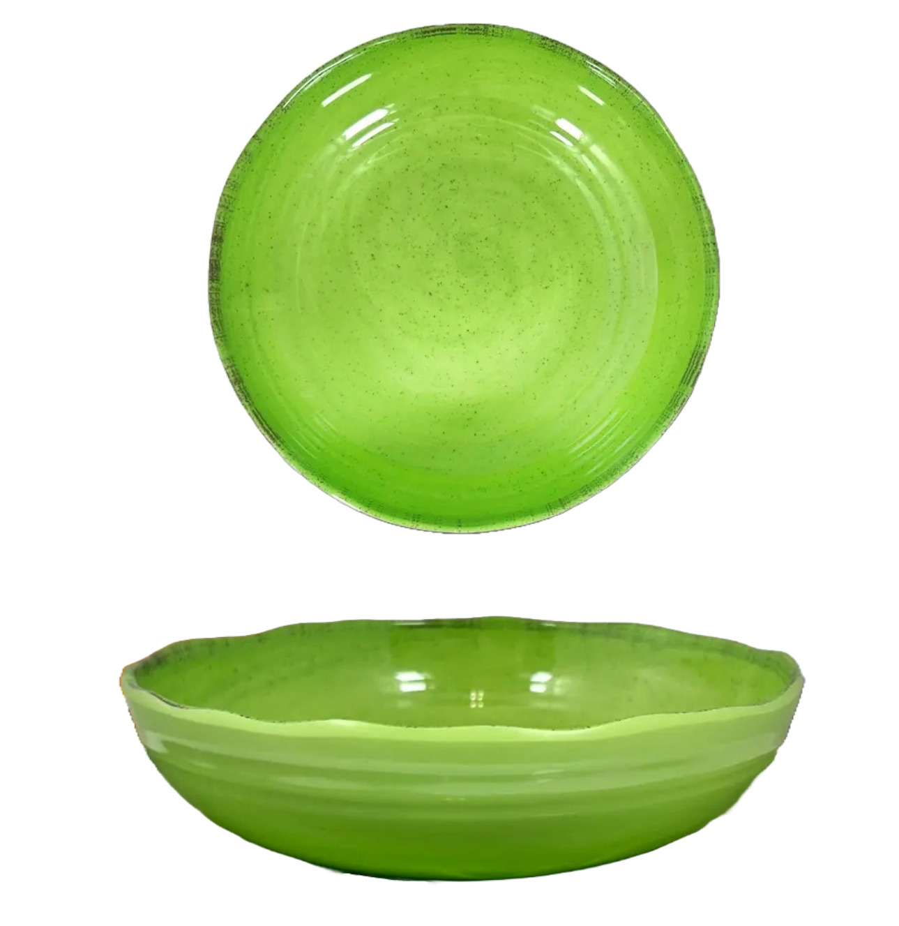 PIATTO FONDO IN MELAMINA GREEN PEPPER DIAM. 20CM