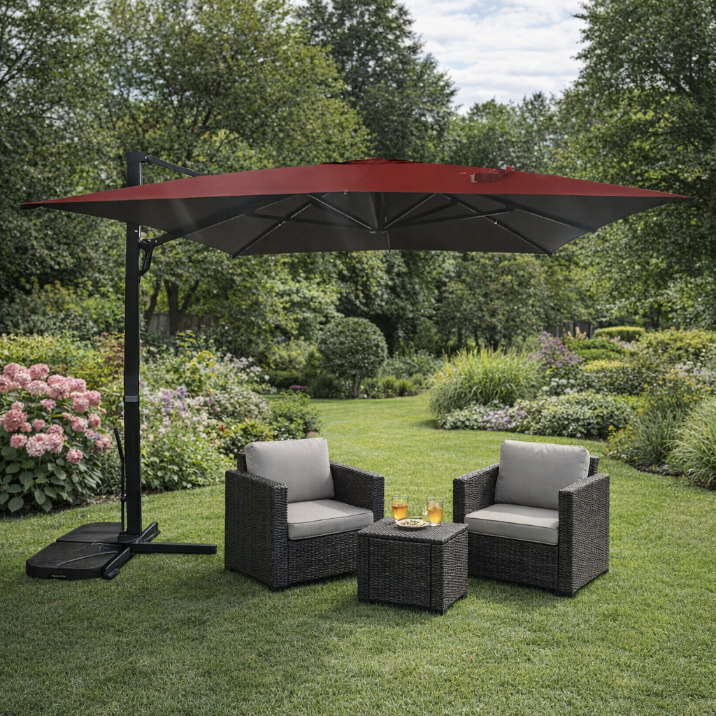 OMBRELLONE A BRACCIO MOD. MYB 3X3MT BORDEAUX