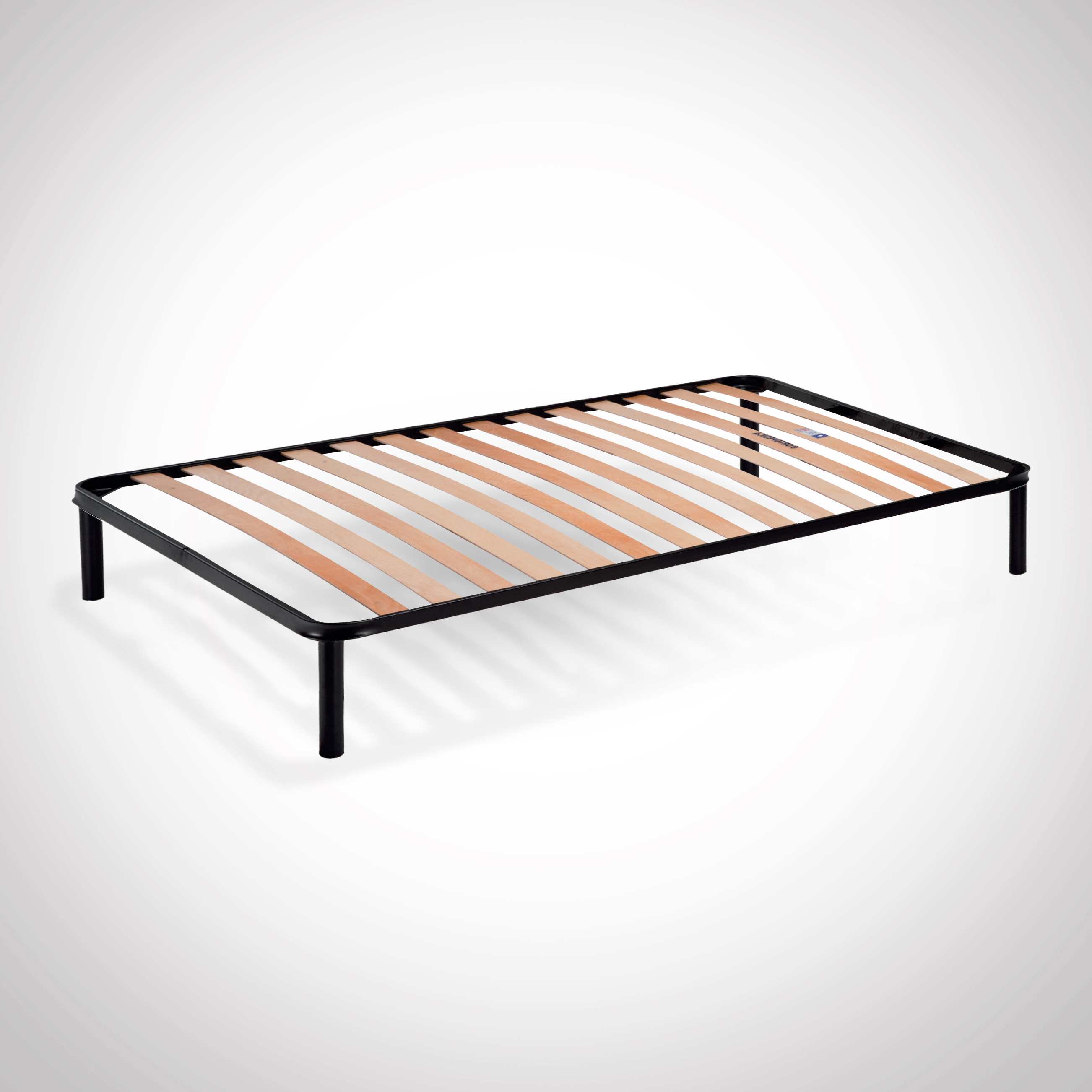 RETE SINGOLA MOD. CLOUD CM 80X190 IN METALLO NERO CON 14 DOGHE