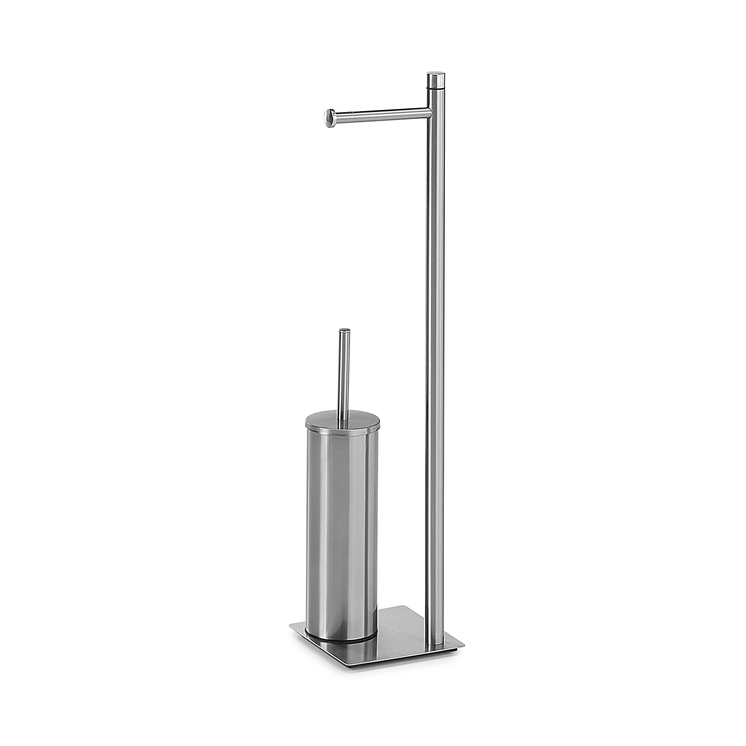 LINEA TRILLY - PIANTANA PORTA ROTOLO E PORTA SCOPINO SPAZZOLATO