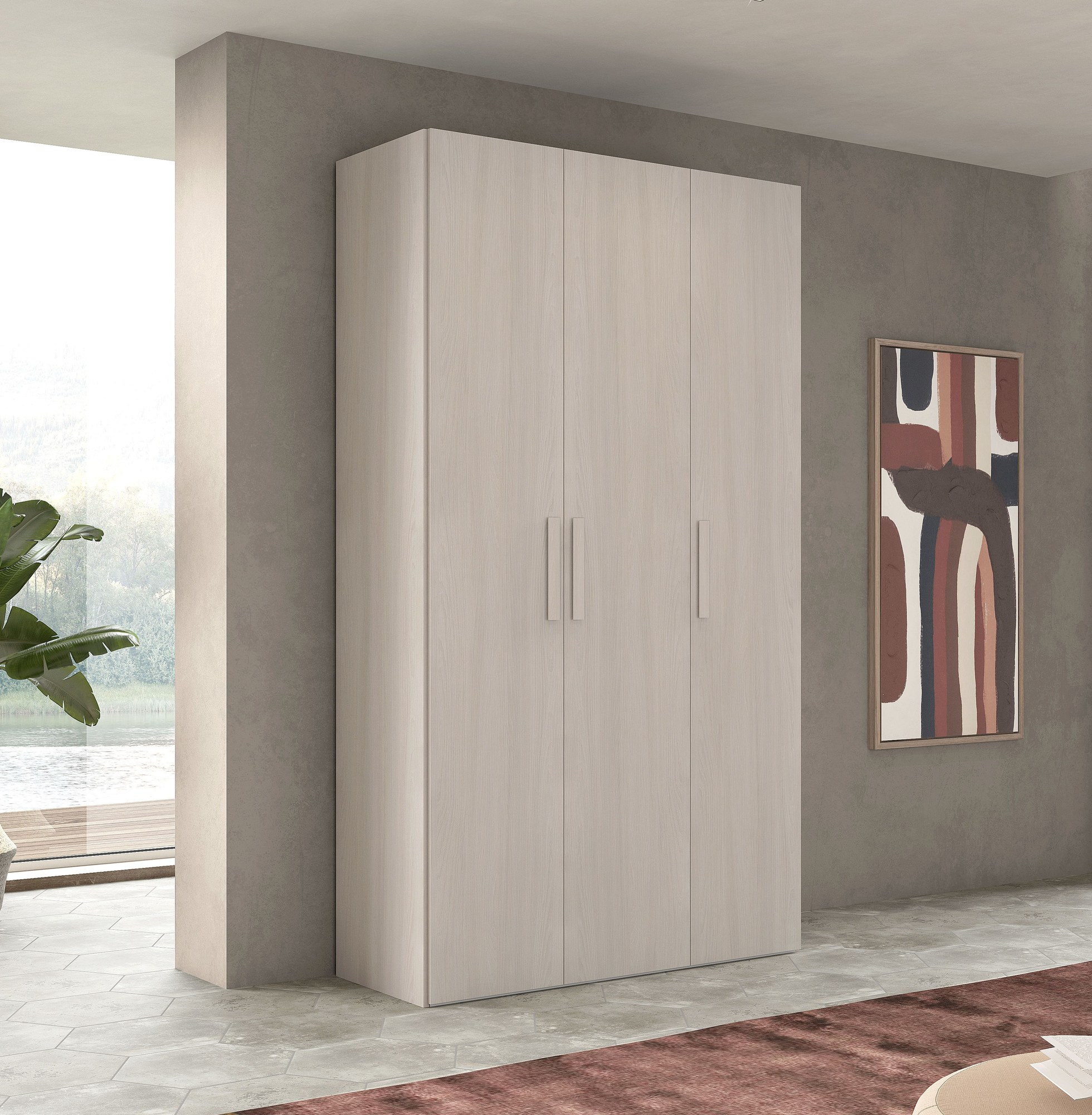 ARMADIO MOD. NEW IDA CM 130X53 H. 236.5 OLMO