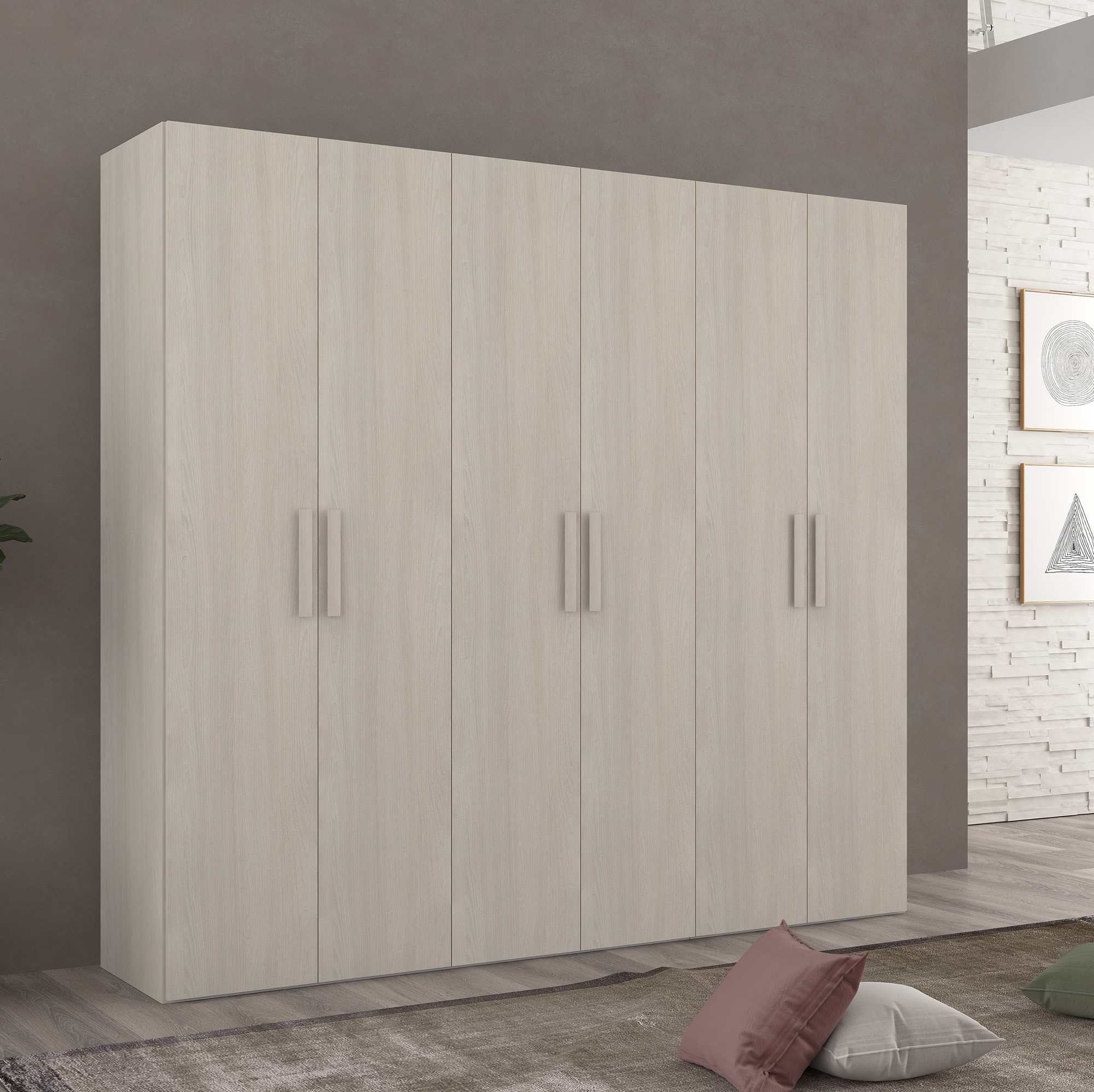 ARMADIO MOD. NEW IDA CM 258X53 H. 236.5 OLMO