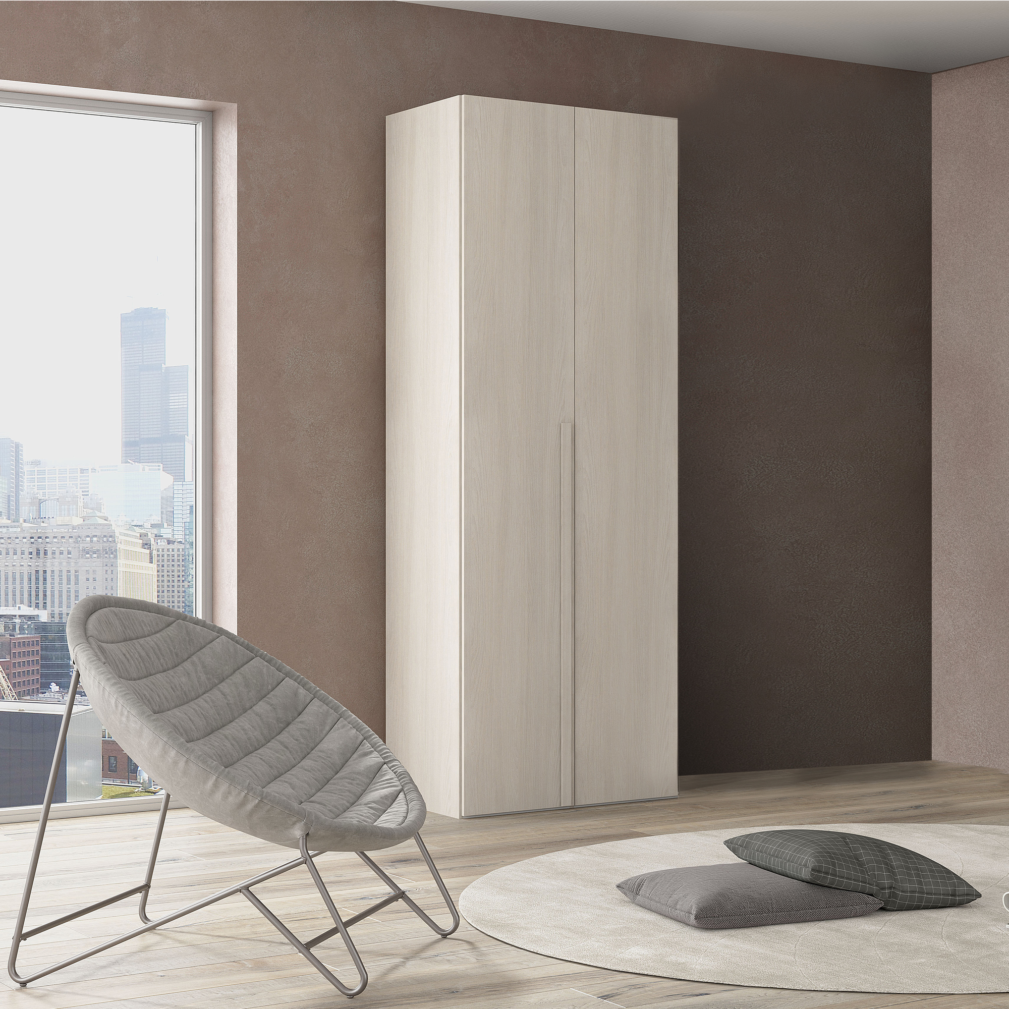 ARMADIO MOD. LOFT CM 91X58 H. 247 OLMO