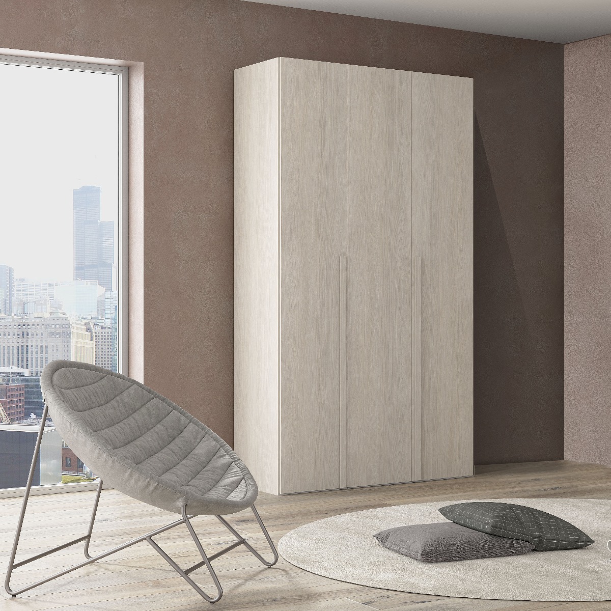 ARMADIO MOD. LOFT CM 135.3X58 H. 247 OLMO