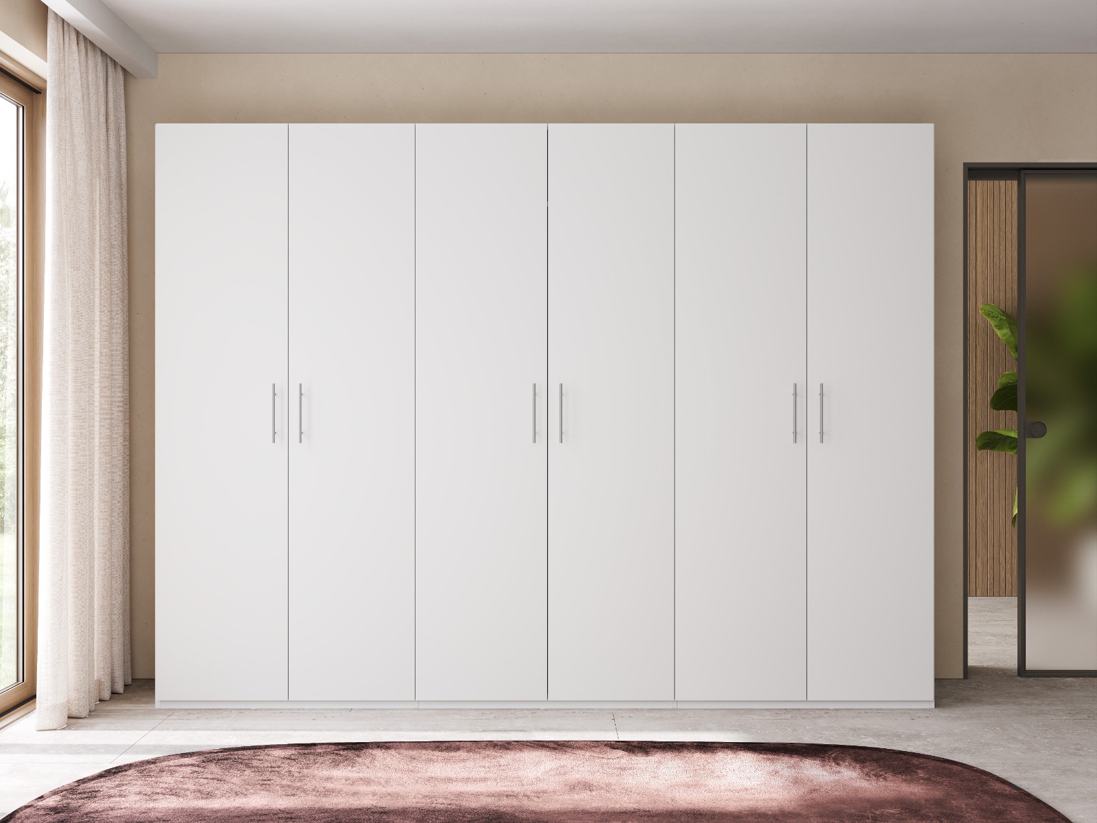 ARMADIO CM 270X55 H. 202 BIANCO OPACO