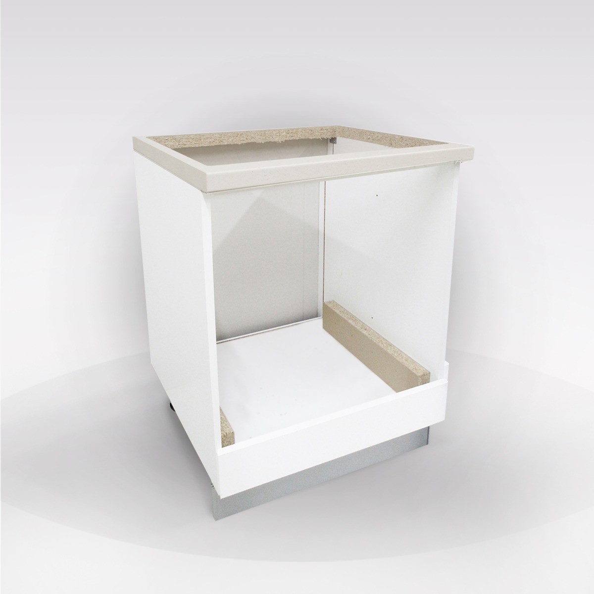 BASE MIRA CM 60 PER INCASSO FORNO E PIANO COTTURA BIANCO LUCIDO