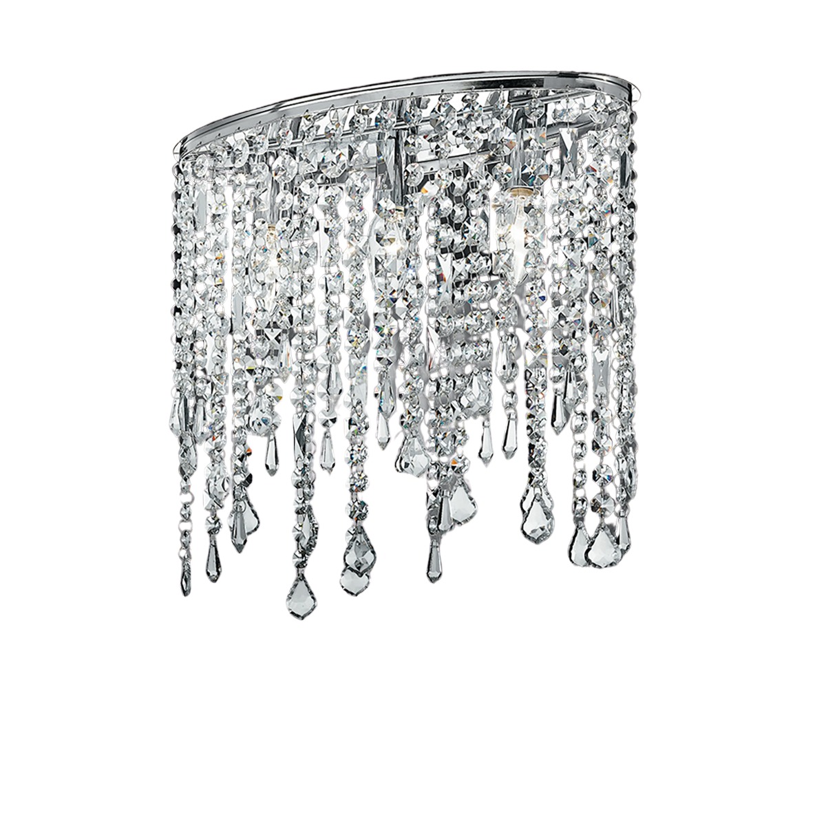 PLAFONIERA BREEZE CROMATO 40X15.5 H. 36CM - 3XE14 40W