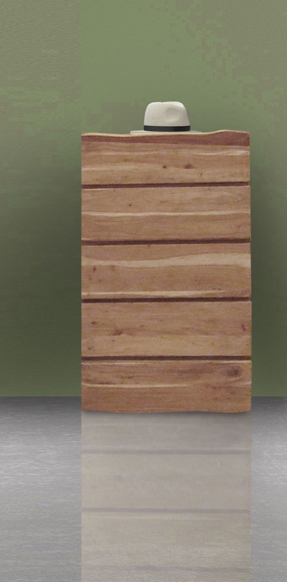 CASSETTIERA 5 CASSETTI MOD. SPU-035 IN LEGNO DI ACACIA TINTA NATURALE