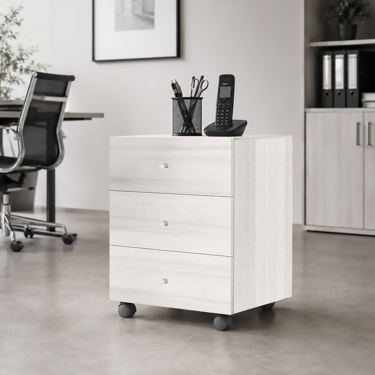 CASSETTIERA IN LAMINATO CM 40.1X52.5 H. 59.6 ROVERE NORDICO