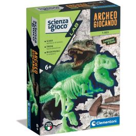 Clementoni Archeogiocando - Scava E Scopri Il Mammut Fosforescente - Gioco Scientifico 7+ Anni