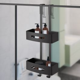 Avilia Mensola Portaspezie In Metallo – Design Moderno Nero – Dimensioni 7x22x5,5 Cm – Per Cucina E Bagno – Salvaspazio - 2