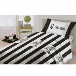 Parure Copripiumino Juventus Letto Singolo - Cotone, 155x200 Cm + Federa 52x80 Cm
