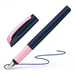 Set Penne Faber-Castell Essentio - Stilografica E A Sfera, Alluminio Rosa