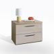 COMODINO MOD. SPOSAMI CM 60X40 H.44 ROVERE ARTISAN/CASHMERE LUCIDO
