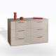 COMO' MOD. SPOSAMI CM 136.2X44.4 H.82.6 ROVERE ARTISAN E CASHMERE LUCIDO