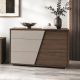 COMO' MOD. TIVOLI  CM 120X52.3 H. 76.1 NOCE OSSIDATO E CASHMERE FENIX