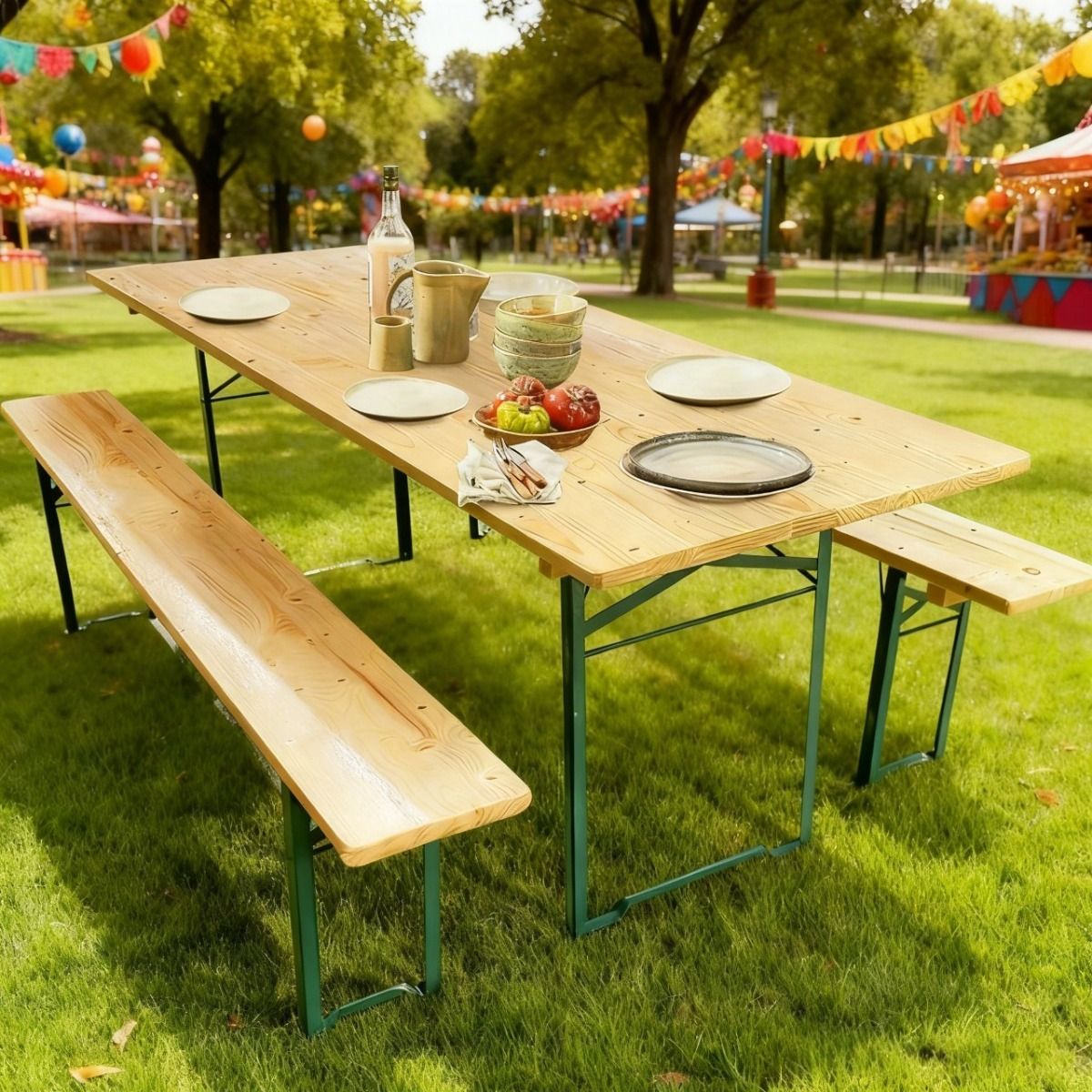 Decorazione Banchetti Alishomtll Set Di 3 Coperture Elastiche Per Tavolo Da Birra, Per Tavolo Tessuto Spandex Lavabile