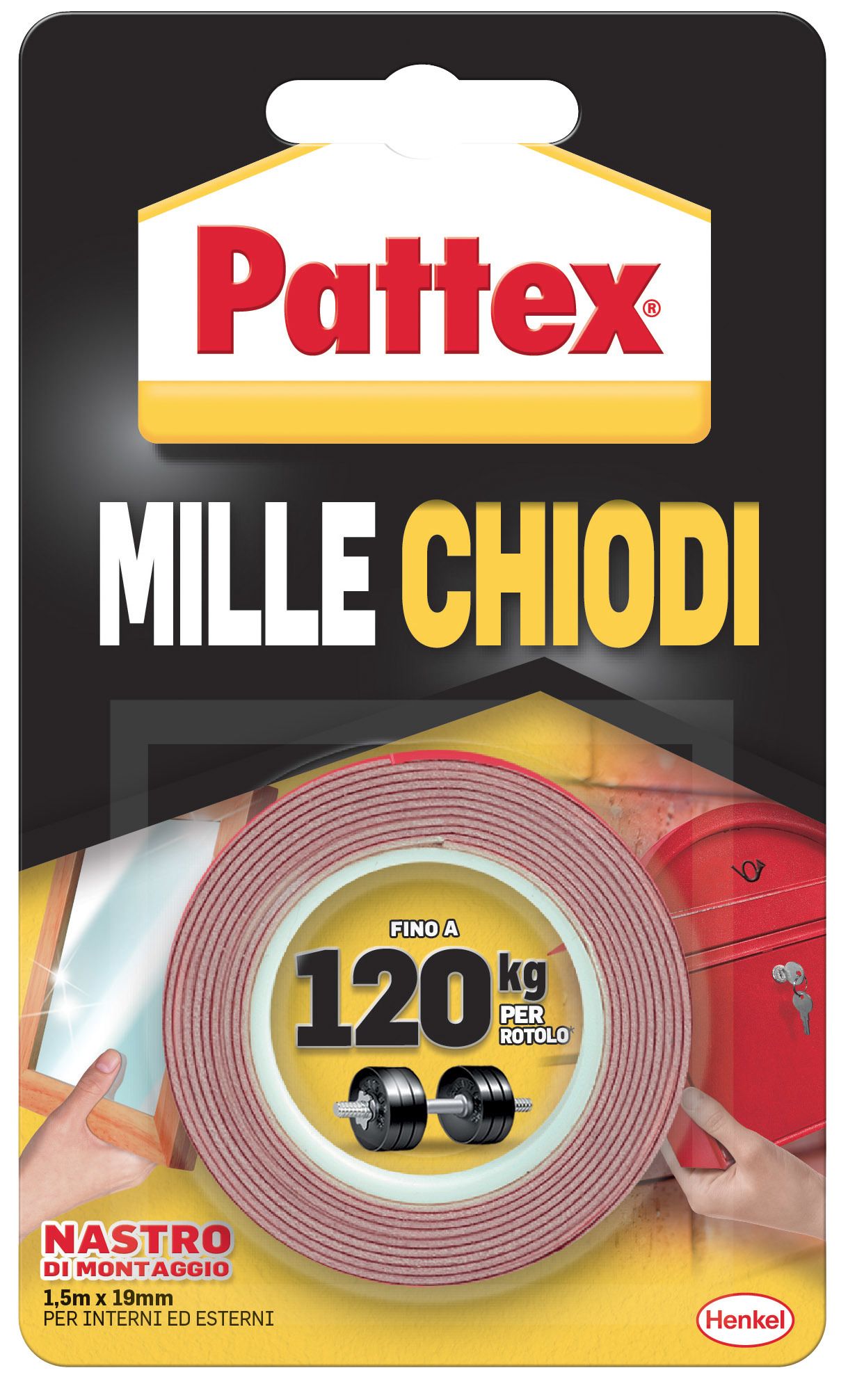 PATTEX MILLECHIODI TAPE 19mm X 1,5mt: vendita online PATTEX MILLECHIODI  TAPE 19mm X 1,5mt in offerta